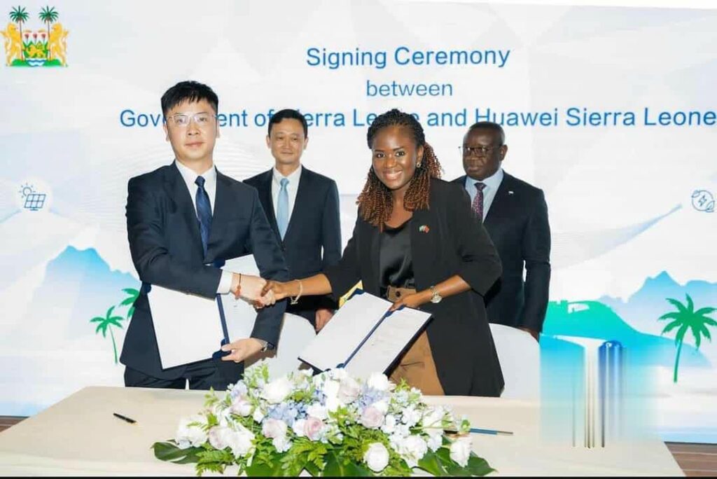 The Sierra Leone Government agreement signing 